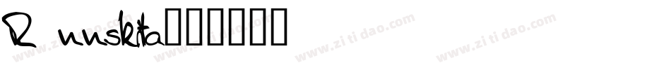 R nnskita字体转换
